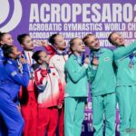 У сборной Беларуси по спортивной акробатике – вторая медаль чемпионата мира в Италии. В многоборье на 3 ступень пьедестала поднялась наша женская группа.